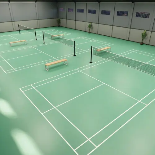 Badminton court at The Oryza
