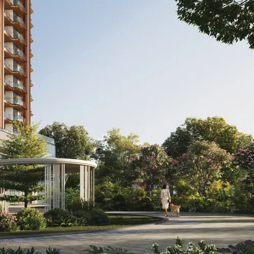 Community lawn at The Oryza