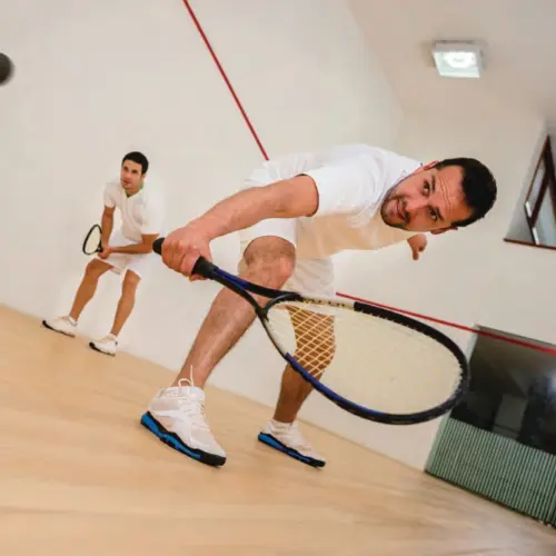 Indoor squash court at The Oryza