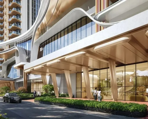 Grand entrance lobby at The Oryza with arrival court